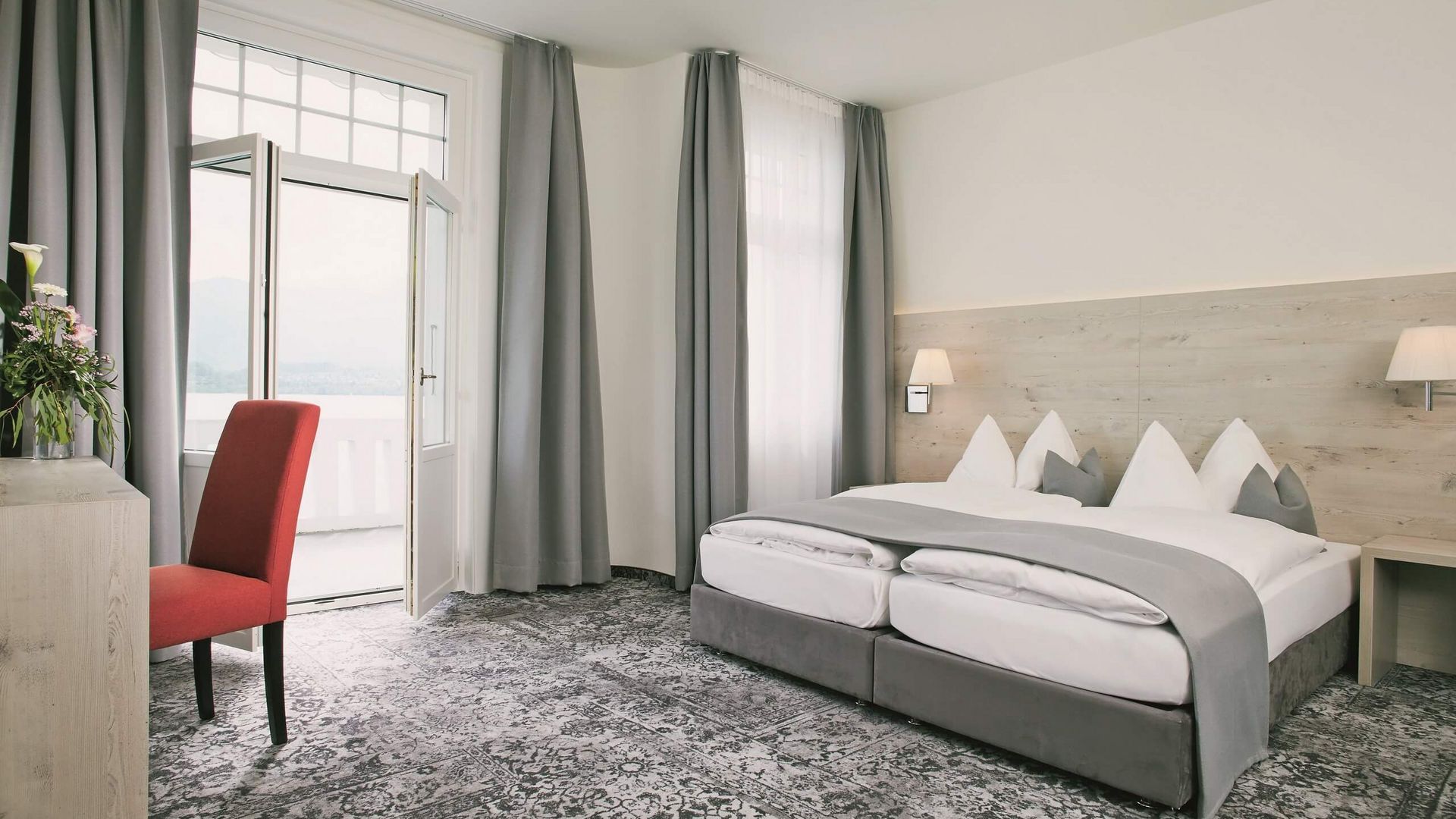 Doppelzimmer im Hotel Restaurant Bellevue au Lac