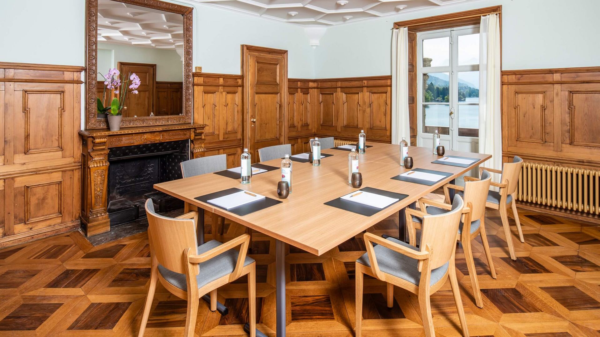 Salon Oberhofen für Seminare im Schloss Schadau