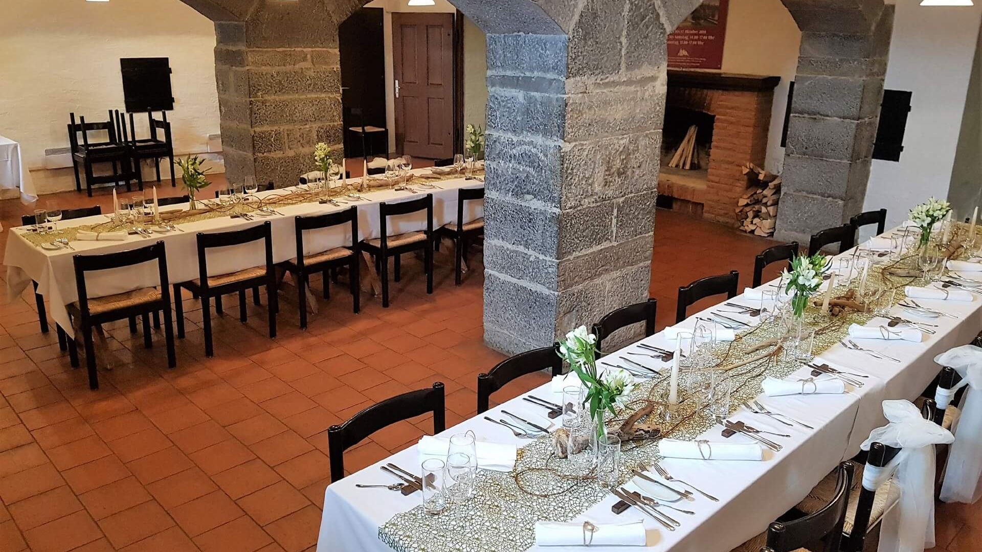 Bankett im Schloss Hünegg Hilterfingen